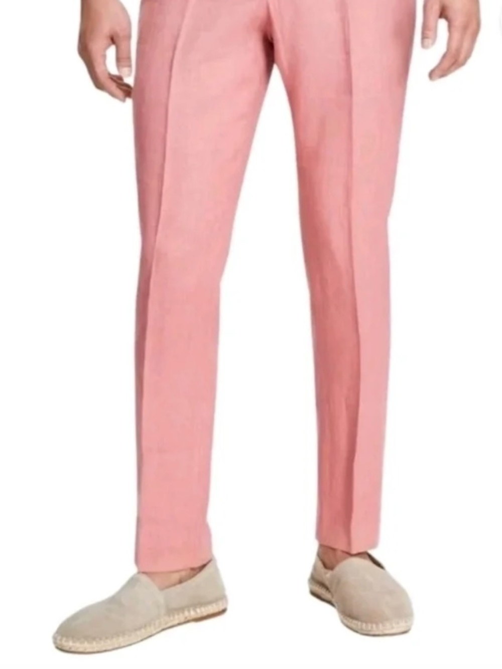 $125 Tommy Hilfiger Mens 100% Linen Dress Pants  Modern Fit - Picture 2 of 13